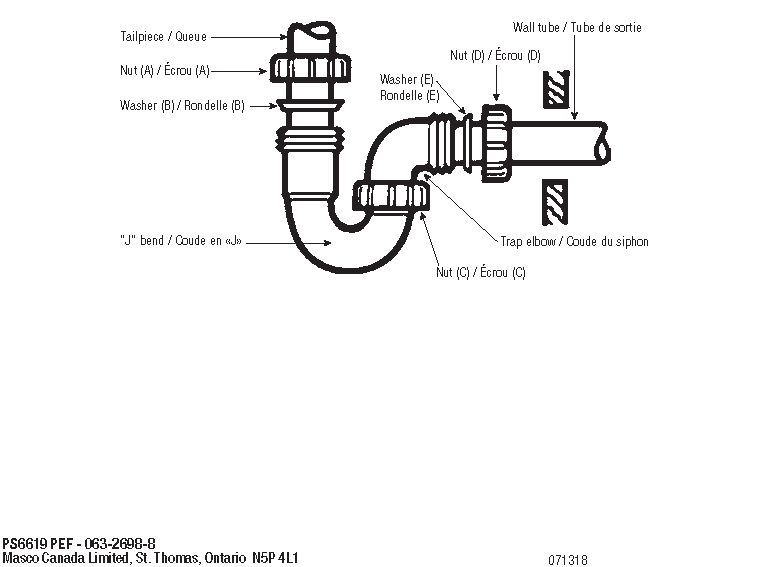 P-Trap Repair Kit - 1-1/2